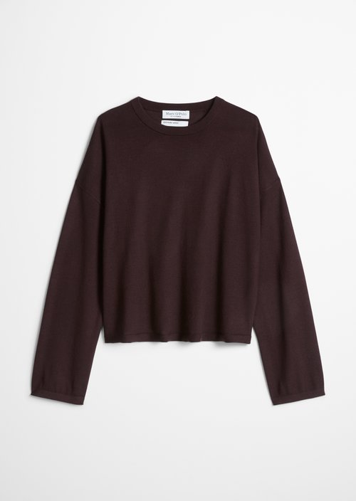 Knitted sweater oversize — Black Cherry