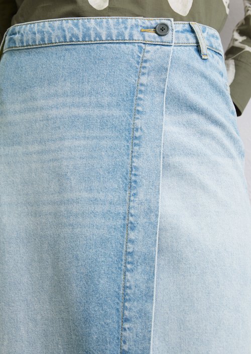 Jeans wrap skirt regular — Bright Blue
