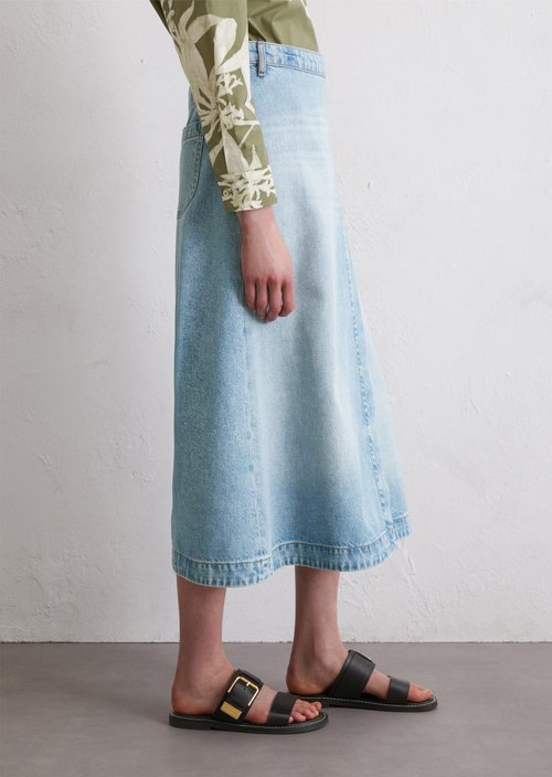Jeans wrap skirt regular — Bright Blue
