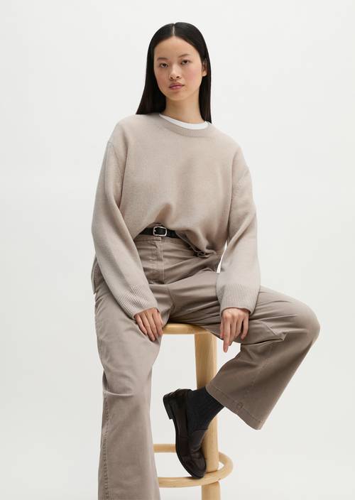 Pullover loose Natural in Frontalansicht