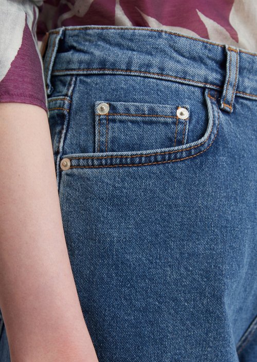 Jeans Bermuda wide — Medium Blue