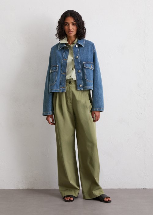 Relaxed denim jacket — Medium Blue