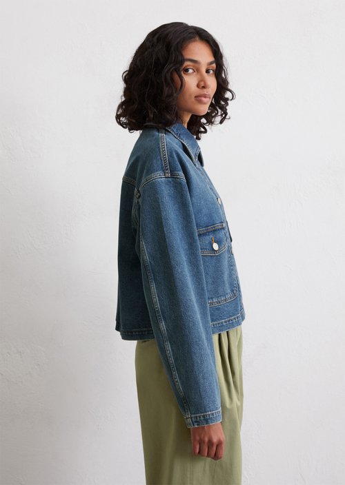 Relaxed denim jacket — Medium Blue