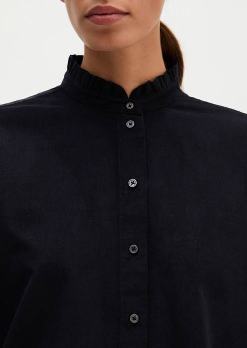 Blouse à volants regular Maritime Blue en vue détaillée