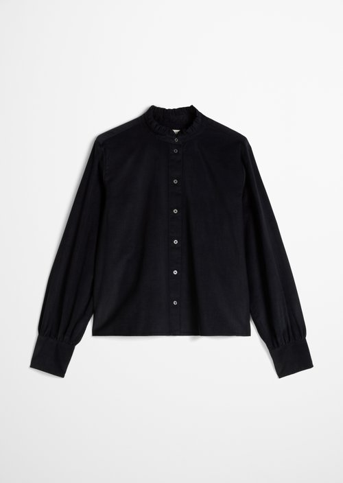 Regular ruffle blouse — Martime Blue