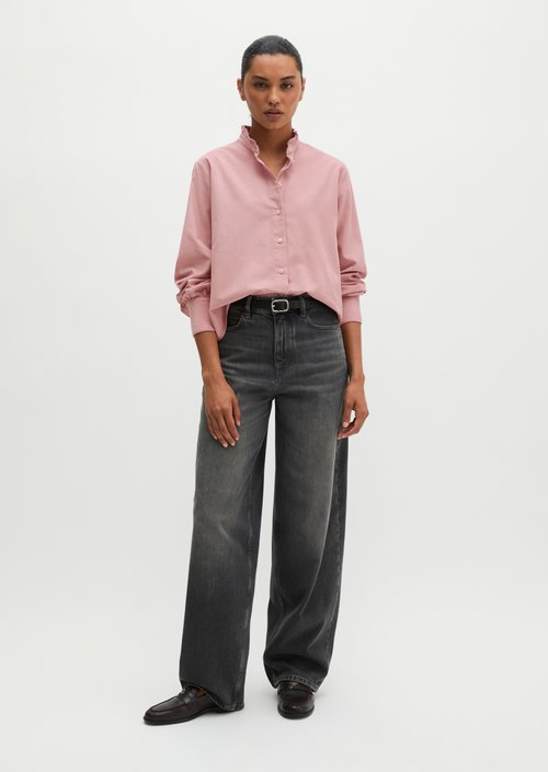 Regular ruffle blouse — Misty Rose