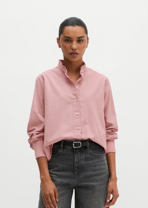 Regular ruffle blouse — Misty Rose