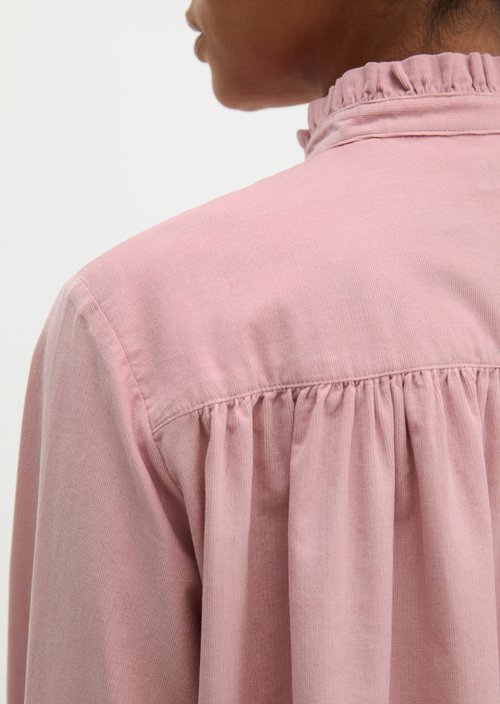 Regular ruffle blouse — Misty Rose