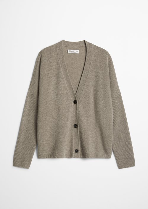 Cardigan oversize — Stone Taupe Melange