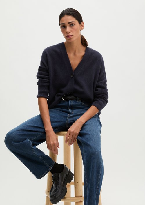 Cardigan oversize — Martime Blue