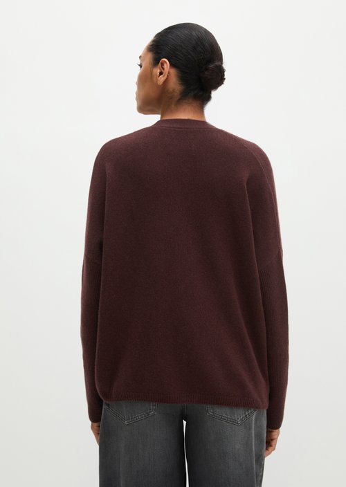 Cardigan oversize — Black Cherry