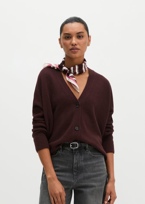 Cardigan oversize — Black Cherry