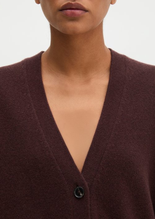 Cardigan oversize — Black Cherry