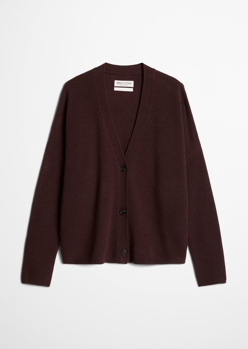 Cardigan oversize — Black Cherry