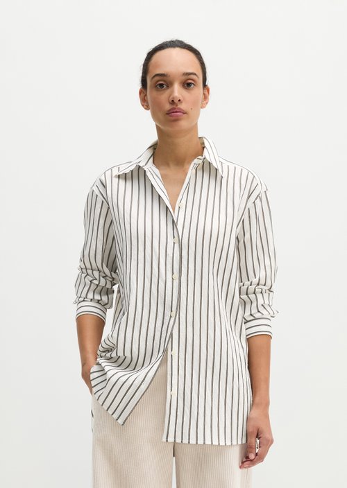 Regular-Fit Striped Shirt — Offwhite