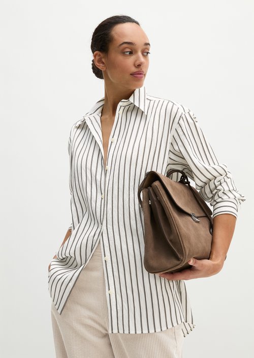 Regular-Fit Striped Shirt — Offwhite