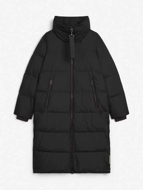Marc O'polo Damen Schwarz Puffer-Daunenmantel Regular