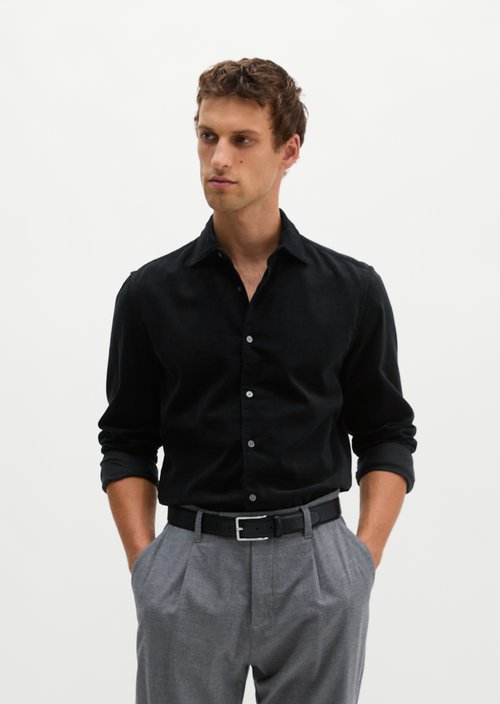 Cord shirt-style — Black