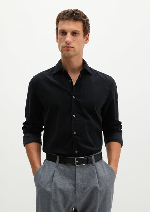 Cord shirt-style — Black