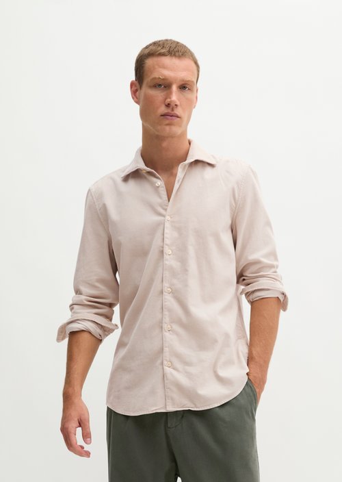 Cord shirt-style — Linen Beige