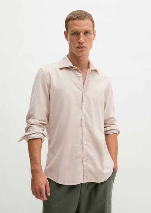 Cord shirt-style — Linen Beige