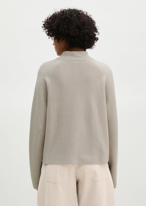 Seamless sweater relaxed — Natural