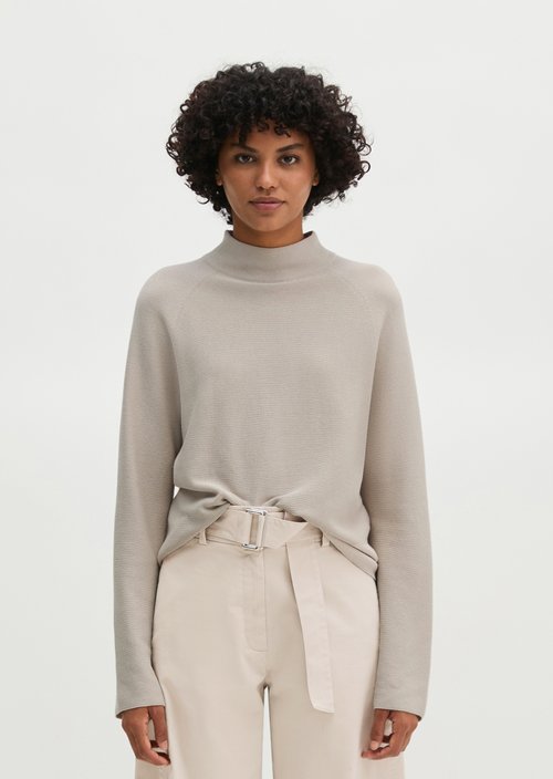 Seamless sweater relaxed — Natural