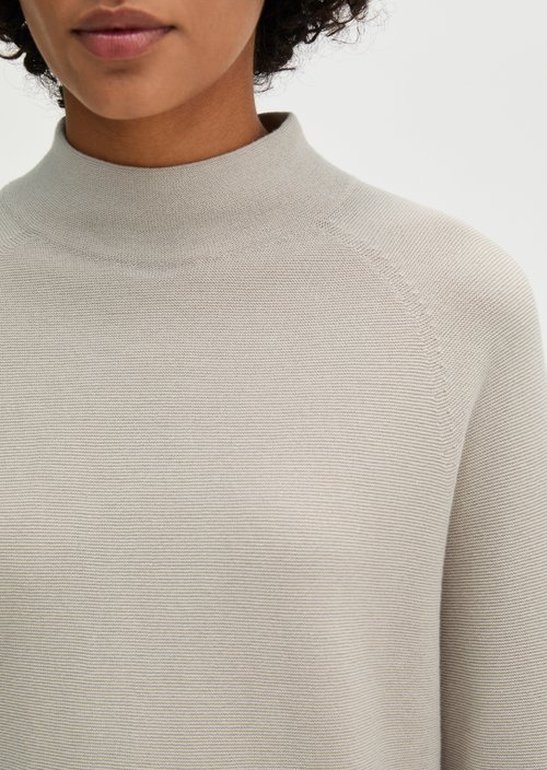 Seamless sweater relaxed — Natural