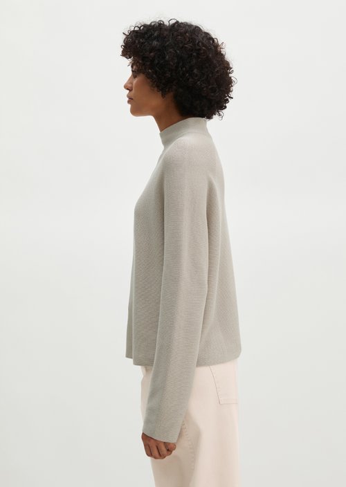 Seamless sweater relaxed — Natural