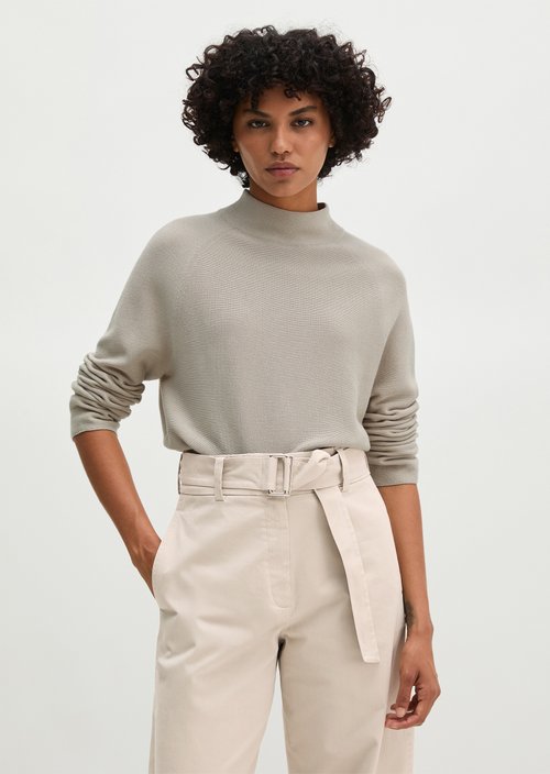 Seamless sweater relaxed — Natural