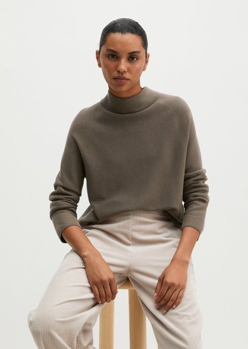 Seamless sweater relaxed — Stone Taupe