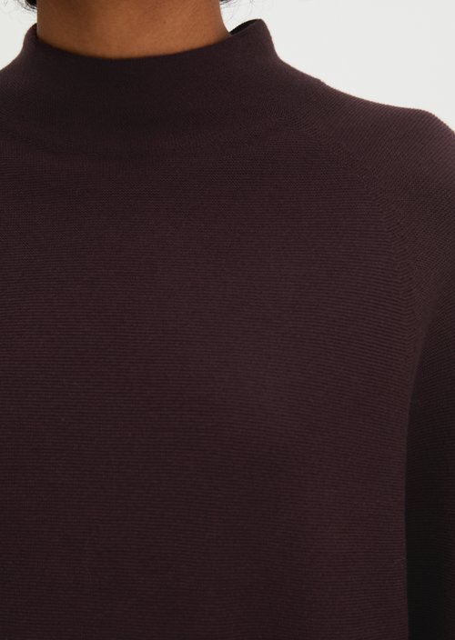 Seamless sweater relaxed — Black Cherry