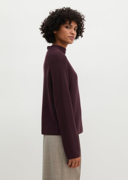 Seamless sweater relaxed — Black Cherry