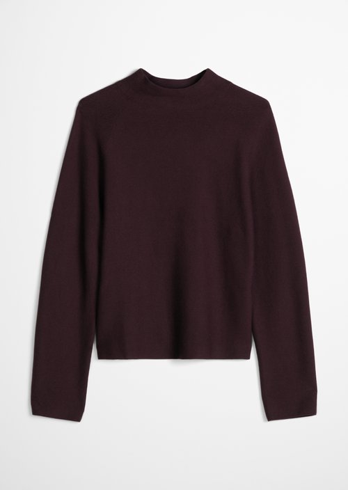 Seamless sweater relaxed — Black Cherry