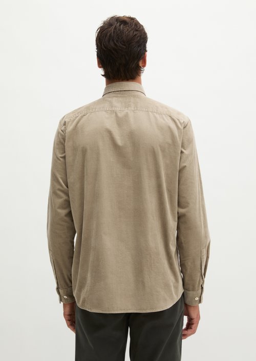 Corduroy Shirt, Regular Fit — Charleston Gray