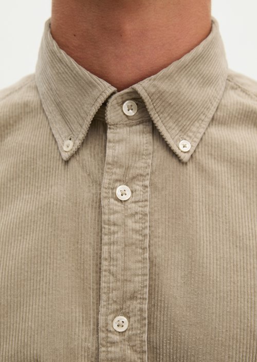 Corduroy Shirt, Regular Fit — Charleston Gray