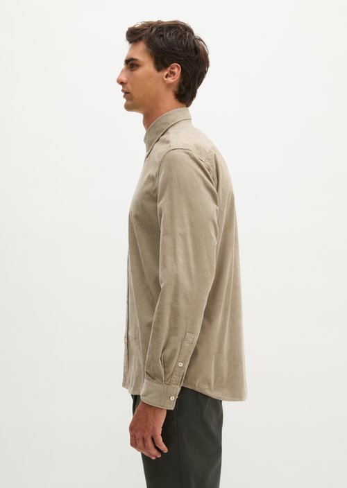 Corduroy Shirt, Regular Fit — Charleston Gray