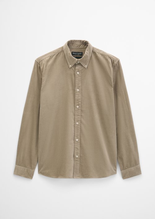 Corduroy Shirt, Regular Fit — Charleston Gray