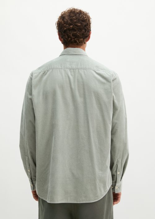 Corduroy Shirt, Regular Fit — Faded Mint