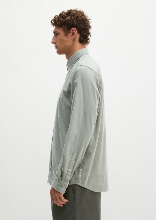Corduroy Shirt, Regular Fit — Faded Mint
