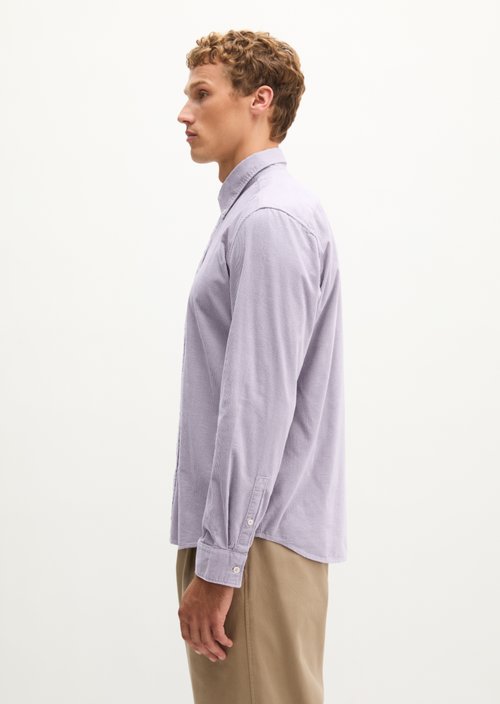 Corduroy Shirt, Regular Fit — Lilac Dawn