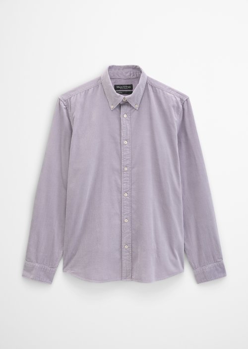 Corduroy Shirt, Regular Fit — Lilac Dawn