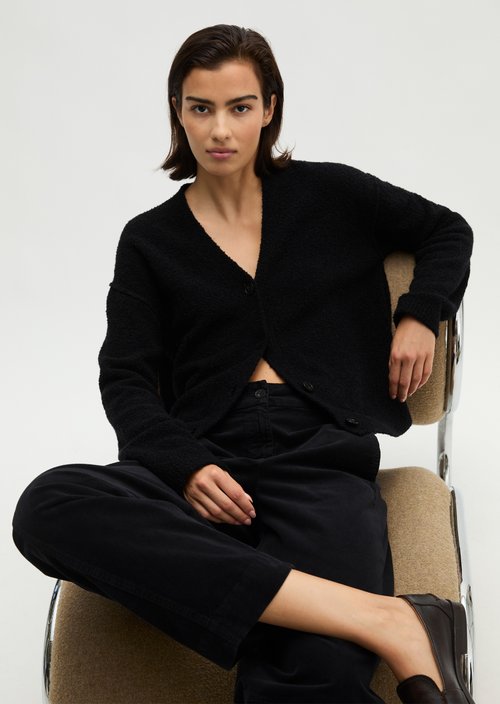 Relaxed cardigan — Dark Blue