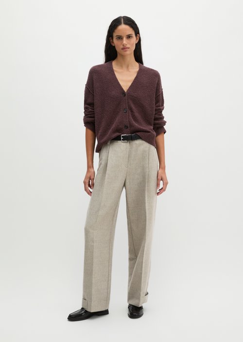 Relaxed cardigan — Black Cherry