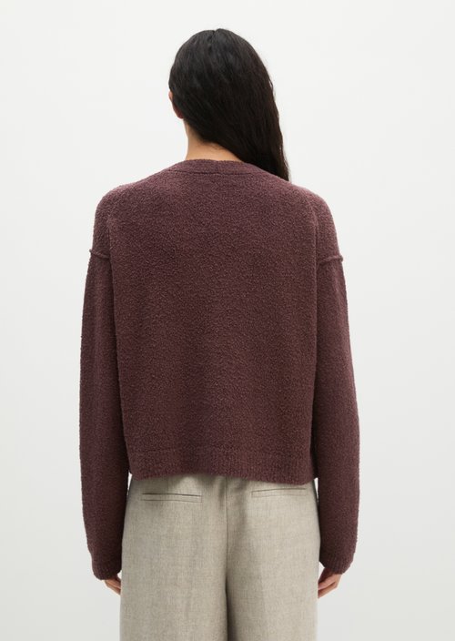 Relaxed cardigan — Black Cherry