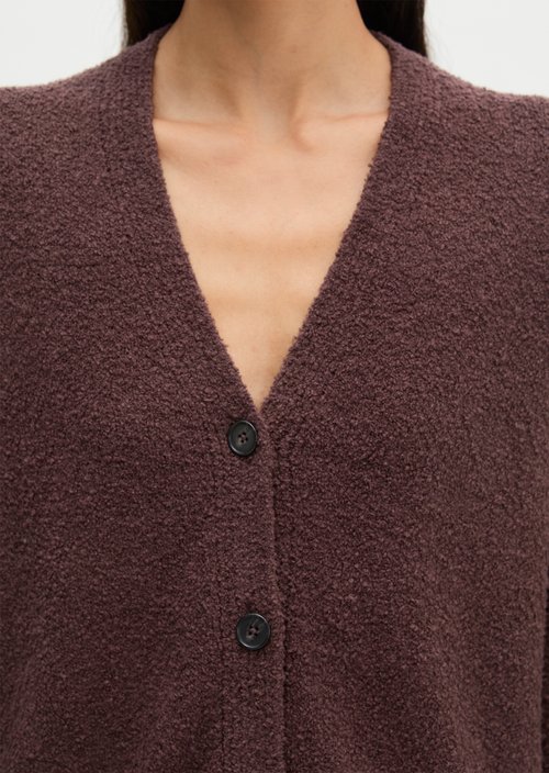 Relaxed cardigan — Black Cherry