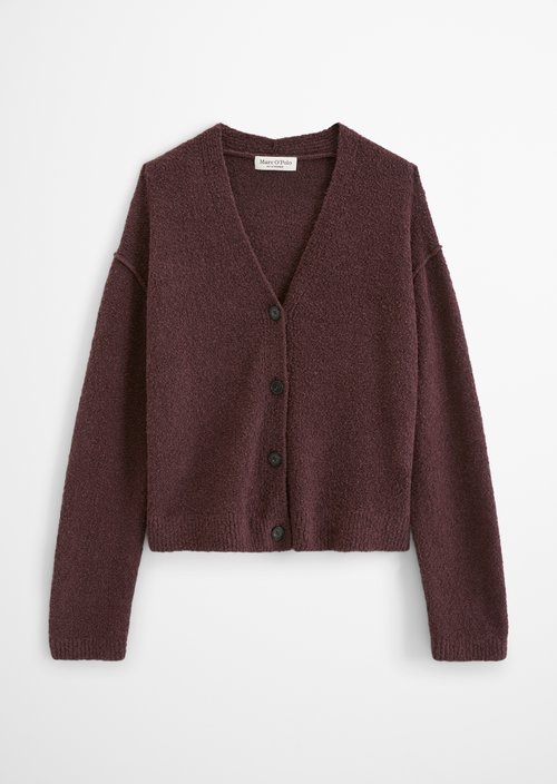 Relaxed cardigan — Black Cherry