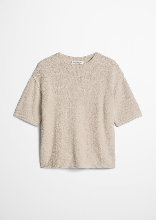 Short sleeve sweater loose — Natural