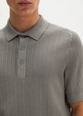 Regular-fit knit polo shirt made from organic cotton and TENCEL