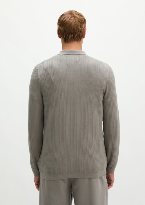 Regular-fit knit shirt — Graphite Dust